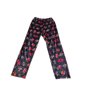 Tom & Jerry Aeropostale Women’s Lounge Pants Medium Blue Red Cartoon Print Soft